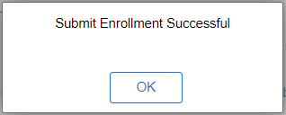 Submit enrollment sucessful