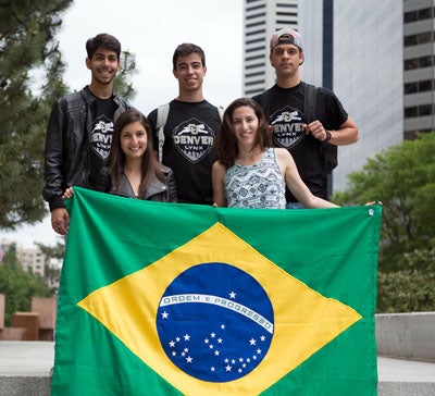 CU Denver students from Brazil
