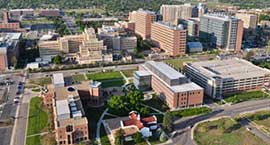 Photo of the Anschutz Medical Campus from an aerial view. 