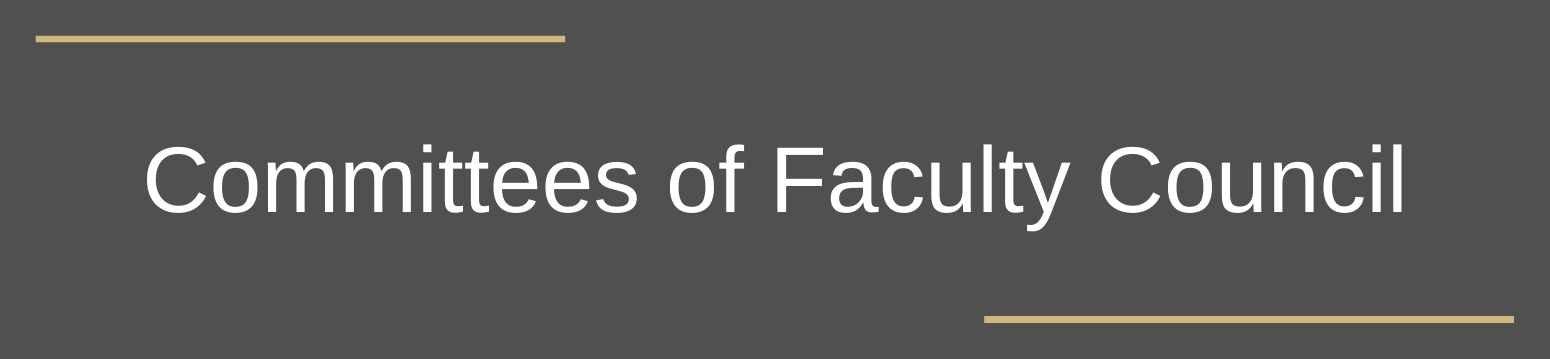 image labeled Committees of Faculty Council 