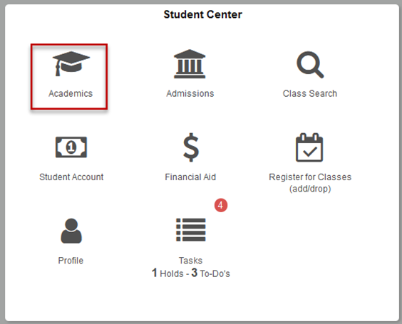 Student Center Academics icon