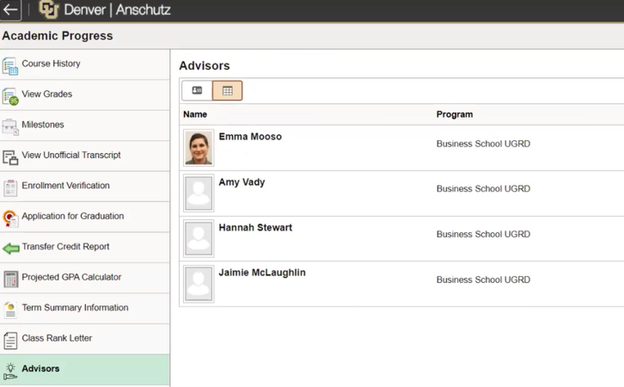 Example Academics page