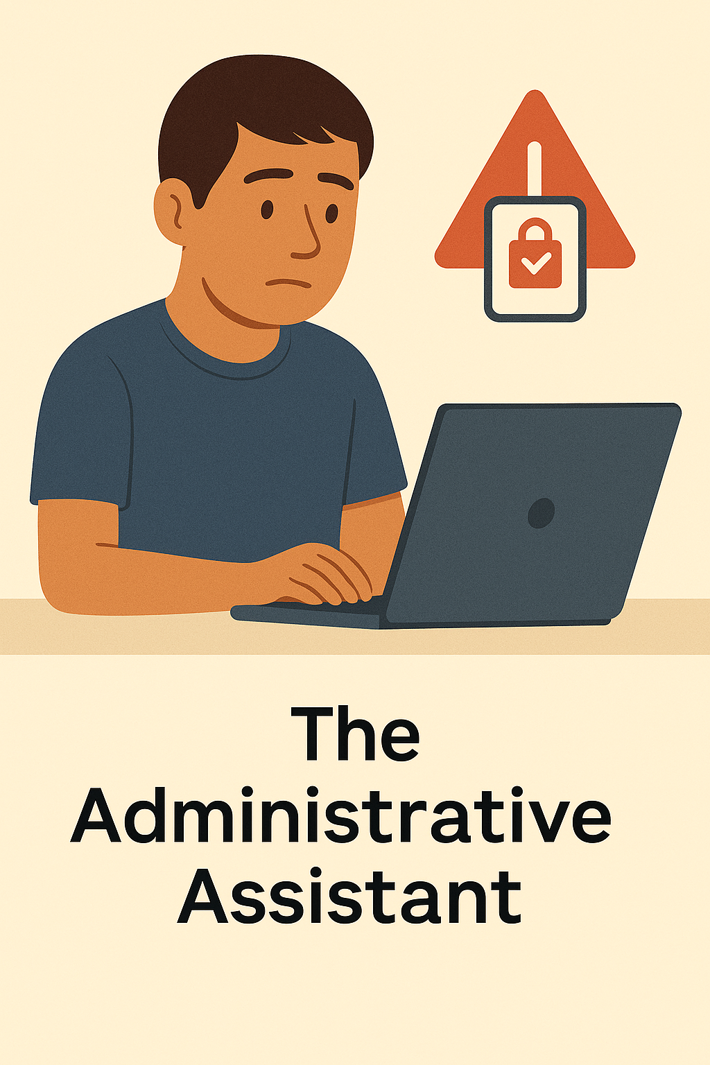 Administrative assistant at computer