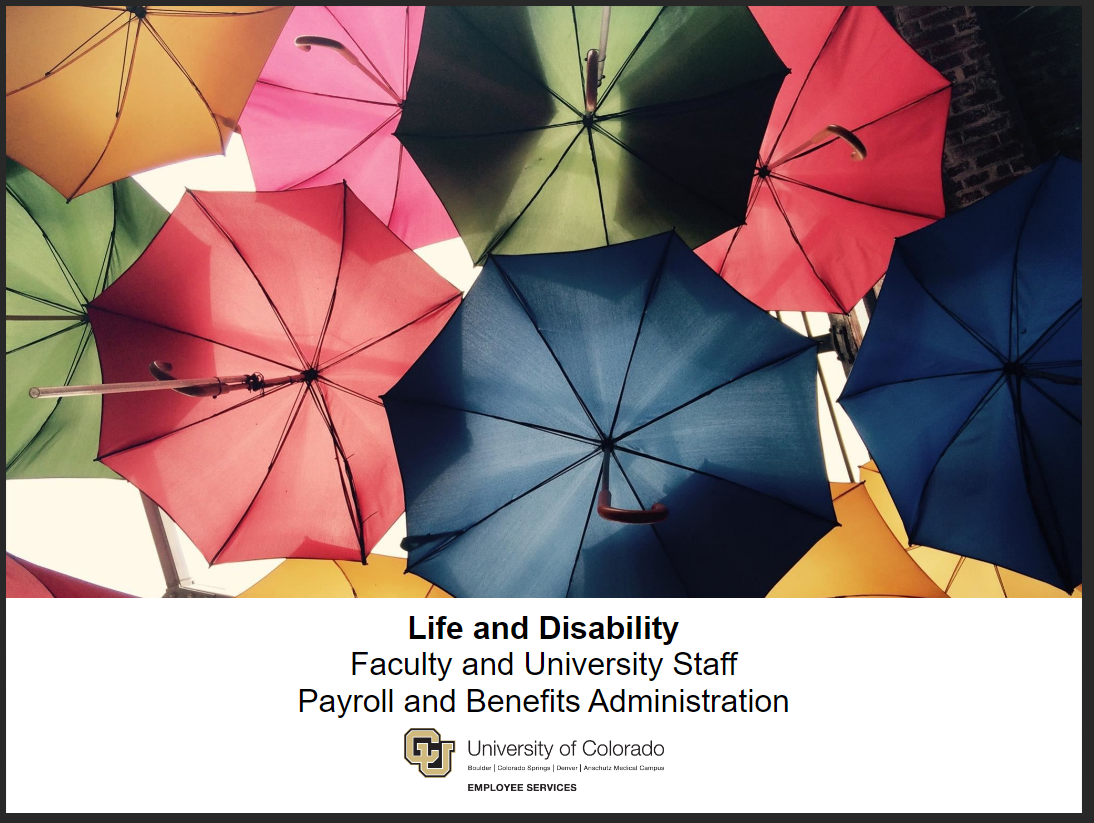 Life and disability insurance for Faculty and University Staff - click to watch course