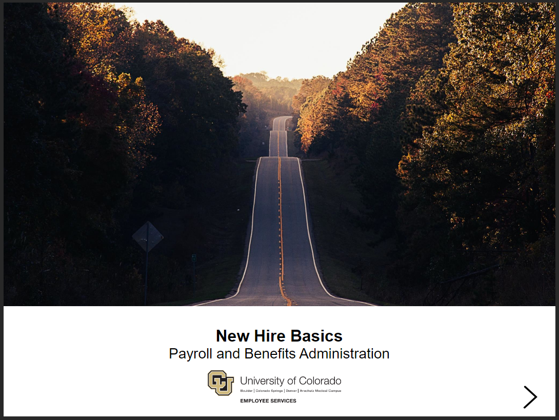 New Hire Basics - click to watch course