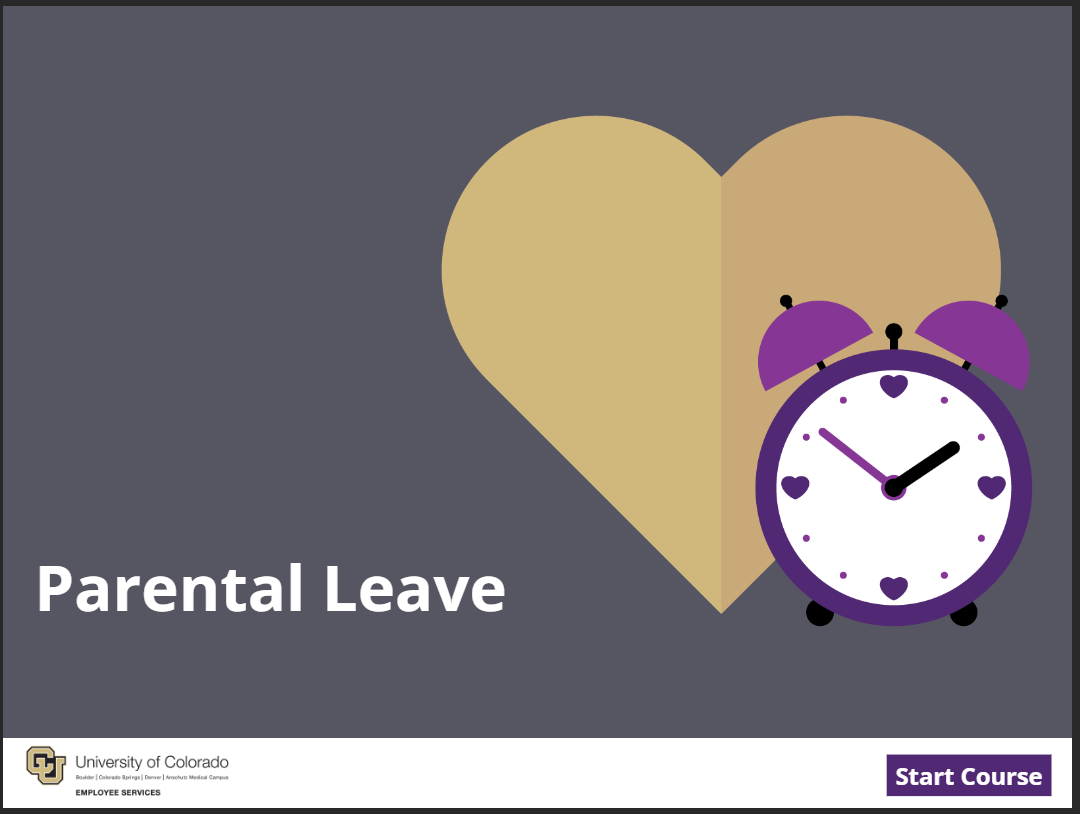 CU Parental Leave on-demand course. Click to watch course.