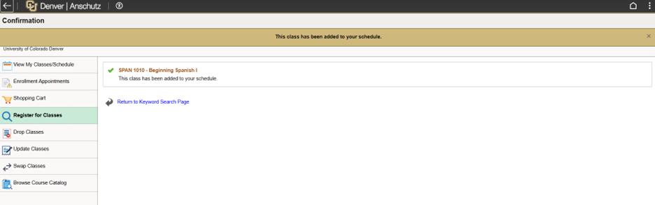 Screenshot example