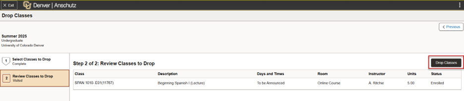 Screenshot example