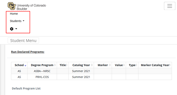 Hamburger Menu example in uAchieve