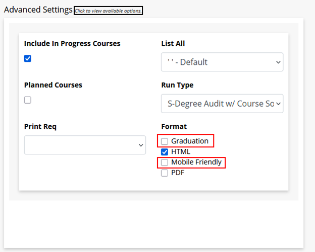 New Audit Format in uAchieve