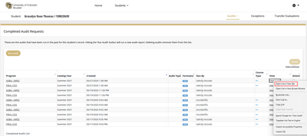 Open in a new tab option