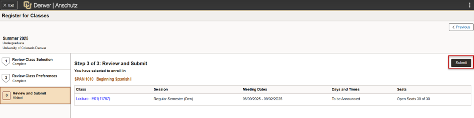 Screenshot example