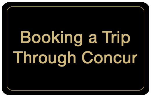 Booking a Trip Through Concur