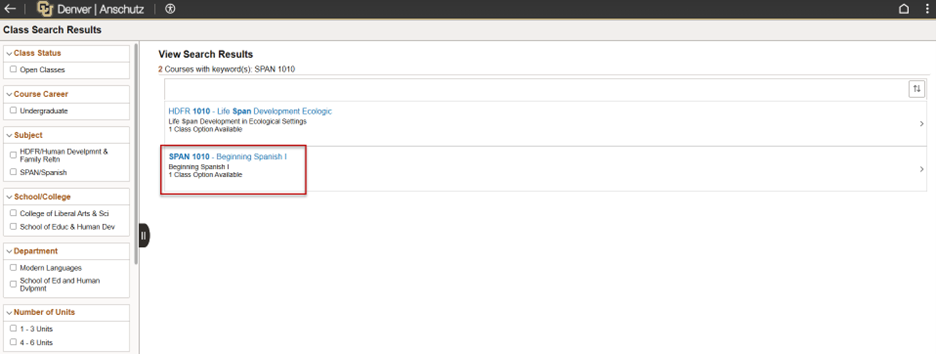 Screenshot example