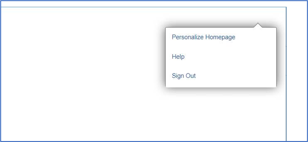 Personalize homepage screenshot