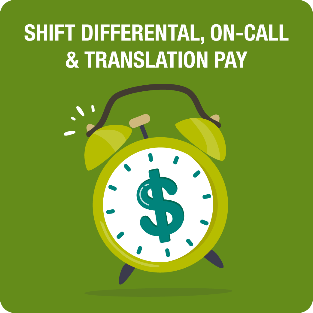 Shift Differential, On-Call & Translation Pay