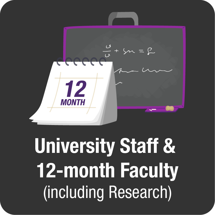 University Staff & 12-month Faculty - click here to access