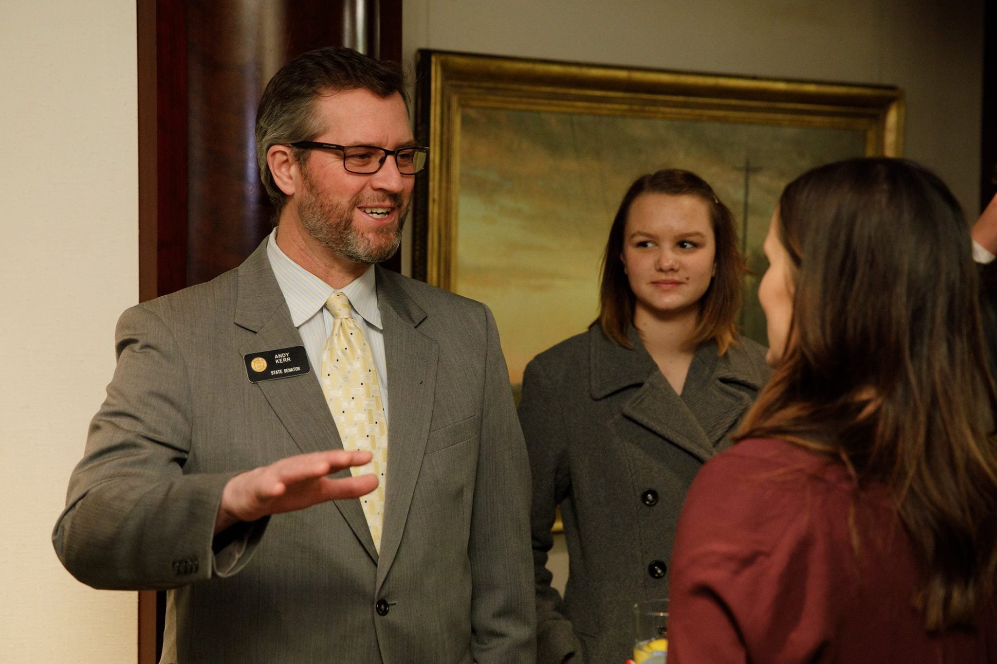 Senator Andy Kerr (D-Lakewood) at the CU Advocacy Day reception