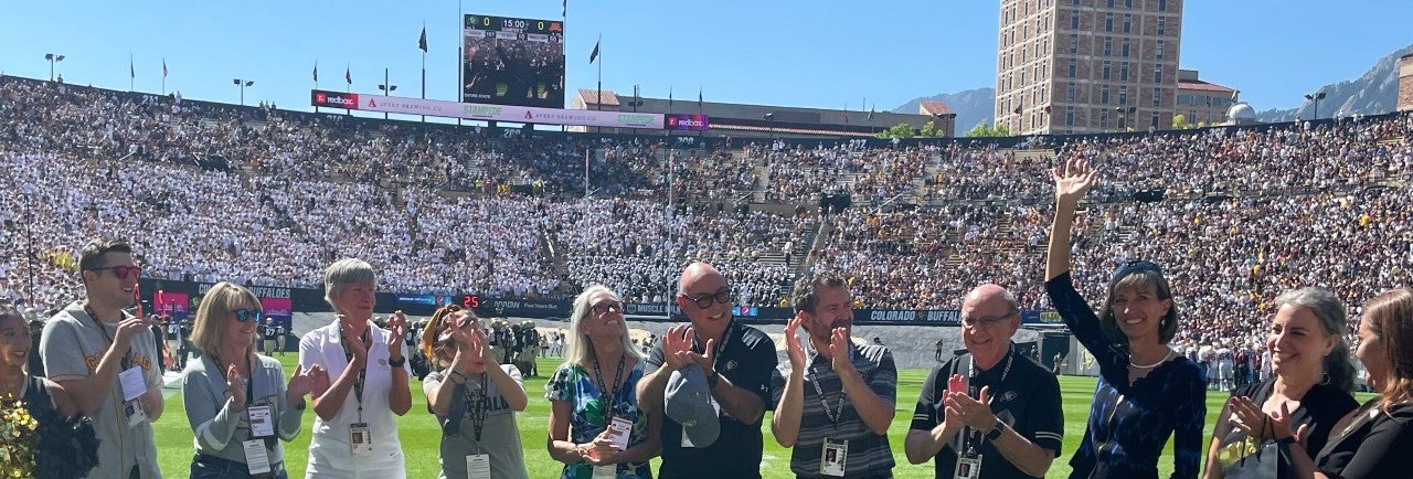 Regent Chair Jack Kroll, Regent Vice Chair Sue Sharkey, Regent Lesley Smith, Regent Ilana Spiegel, Regent Callie Rennison, Regent Nolbert Chavez, President Todd Saliman, Chancellor Phil DiStefano, Senator Tammy Story, Rep. Dafna Michaelson Jenet