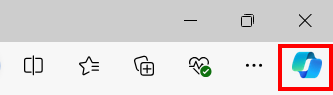 Copilot web app icon in Microsoft Edge