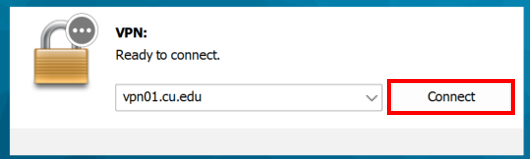 connecting to cu vpn