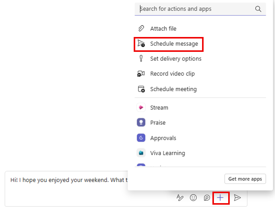A screenshot of the Teams desktop app chat thread options menu.