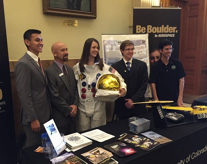 Lt. Gov Garcia at Aerospace Day.