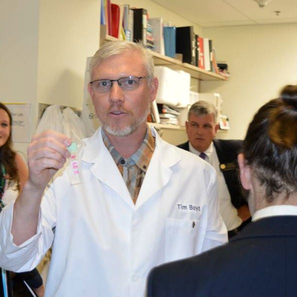 Dr. Tim Boyd, Research Associate in the laboratory of Dr. Huntington Potter Dr. Tim Boyd, Research Associate in the laboratory of Dr. Huntington Potter