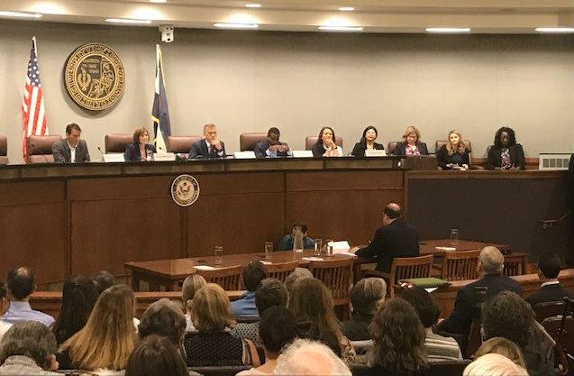 Colorado Governor Jared Polis testifies during the first field hearing of the U.S. House Select Committee on the Climate Crisis
