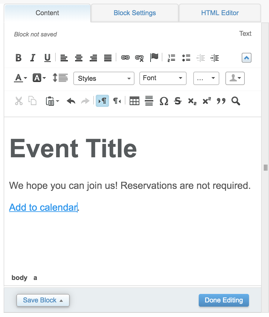 Add to Calendar Completed Link Add to Calendar Completed Link