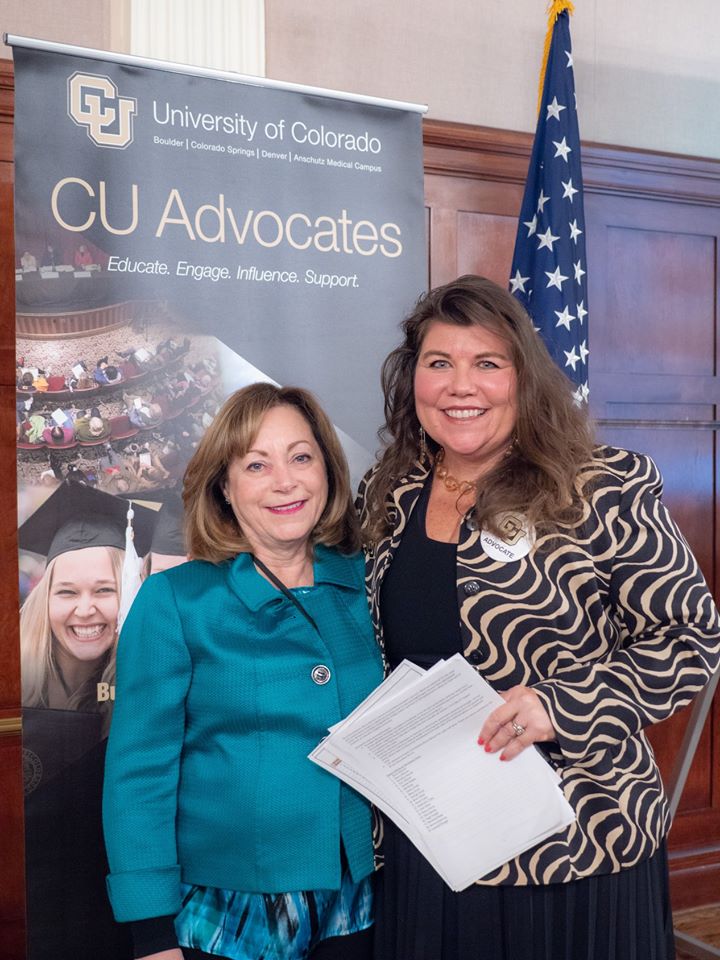 Lt. Governor Dianne Primavera and VP of Government Relations Tanya Kelly-Bowry at CU Advocacy Day at the Capitol