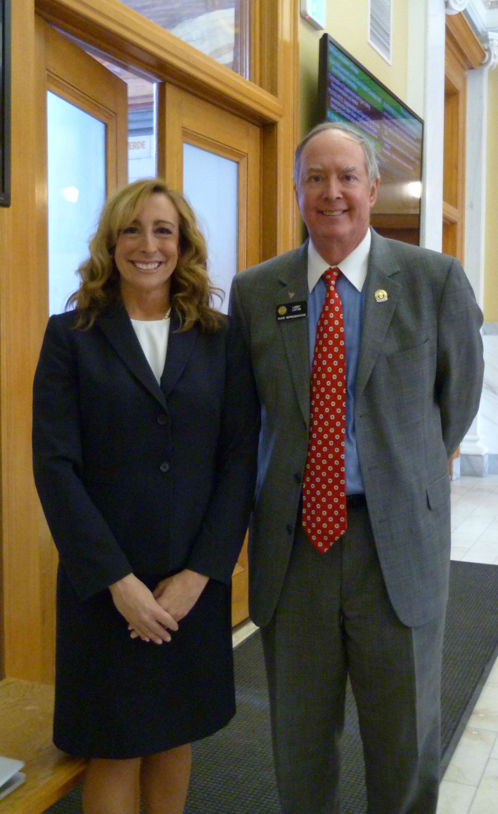 Kim Muller and Representative Larry Liston (R-Colorado Springs)