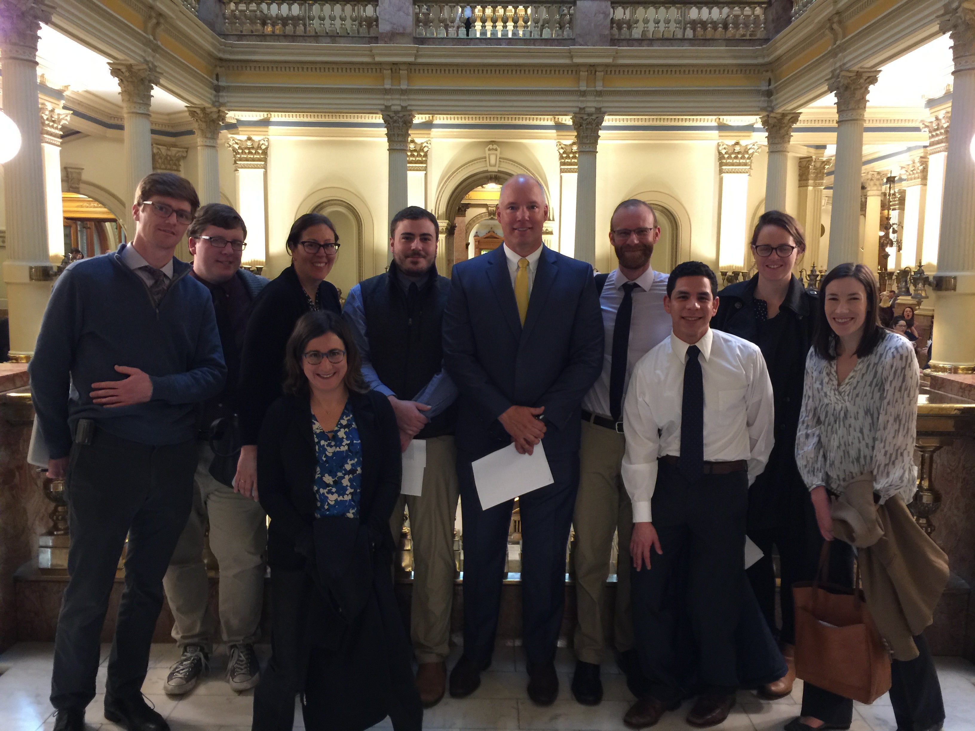 Senator Kevin Priola (R-Henderson) with CU School of Medicine residents