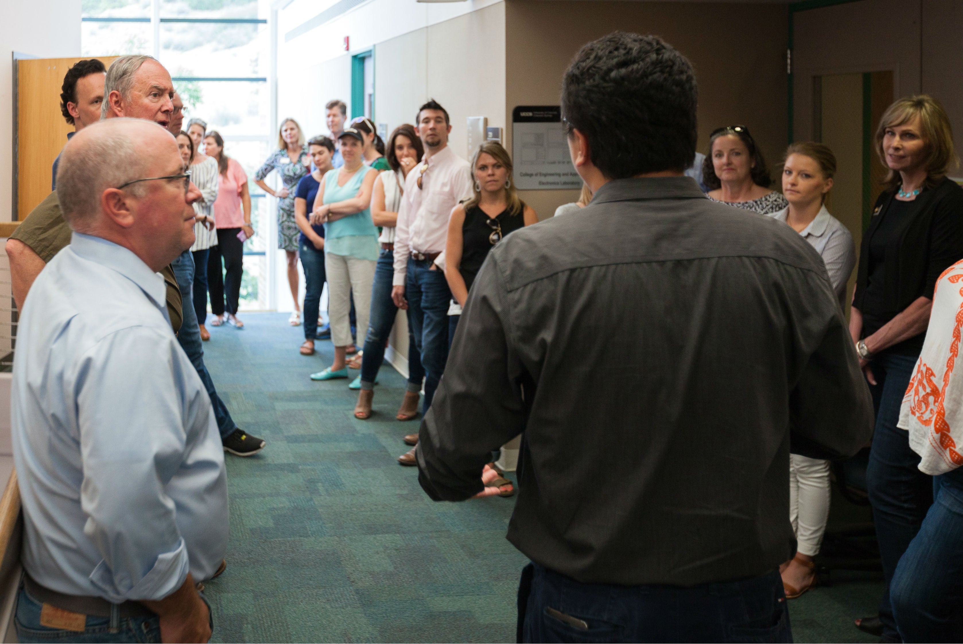 Representatives Larry Liston and others during UCCS tour