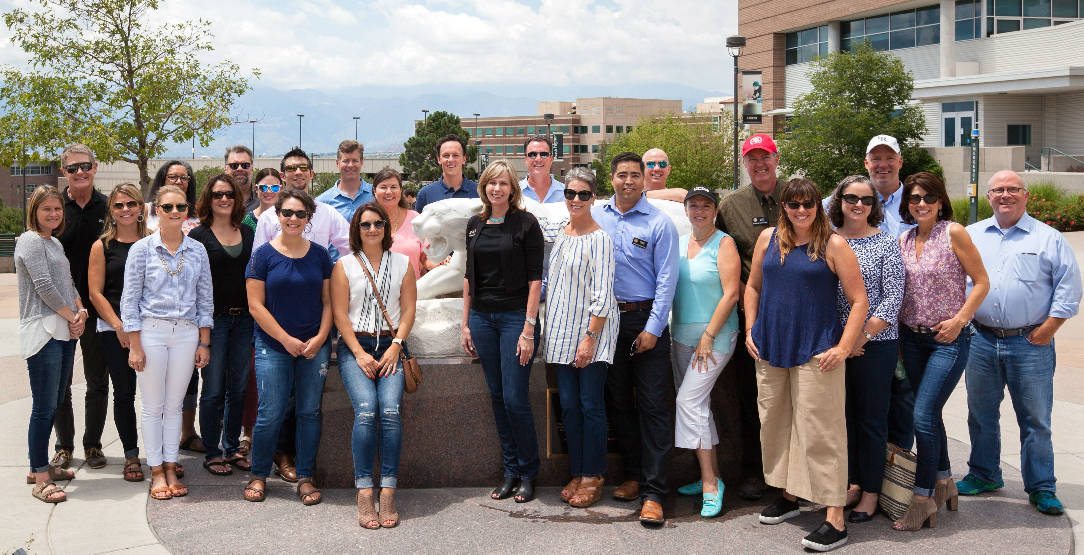 Group picture on the UCCS campus