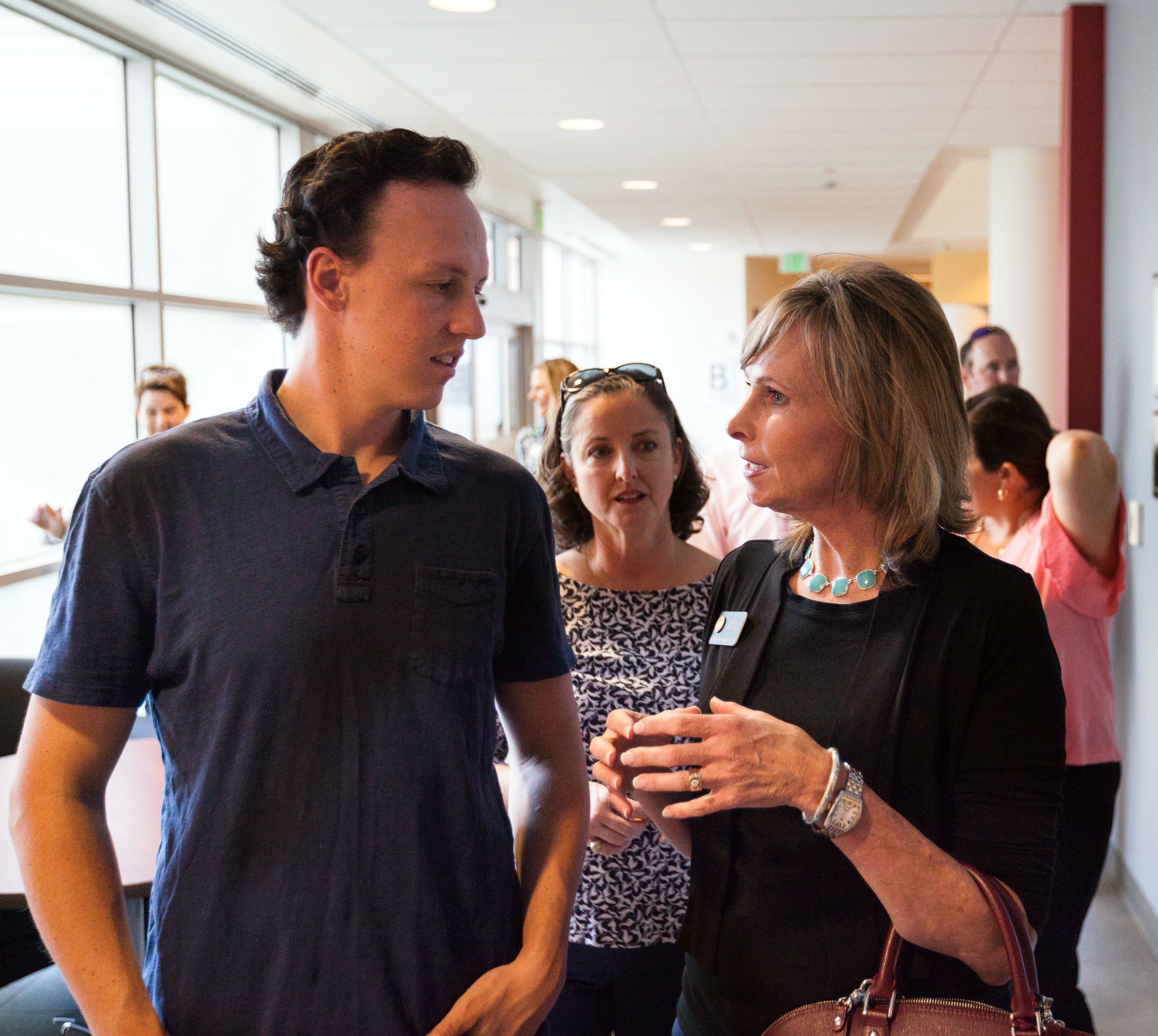 Representatives Dylan Roberts and Susan Beckman at UCCS Tour