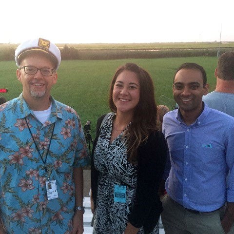 Chris Koehler, Colorado Space Grant; Nicole Chan, Office of Senator Bennet; Riki Parikh, Office of Senator Bennet at launch