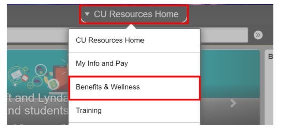 CU Resources dropdown menu