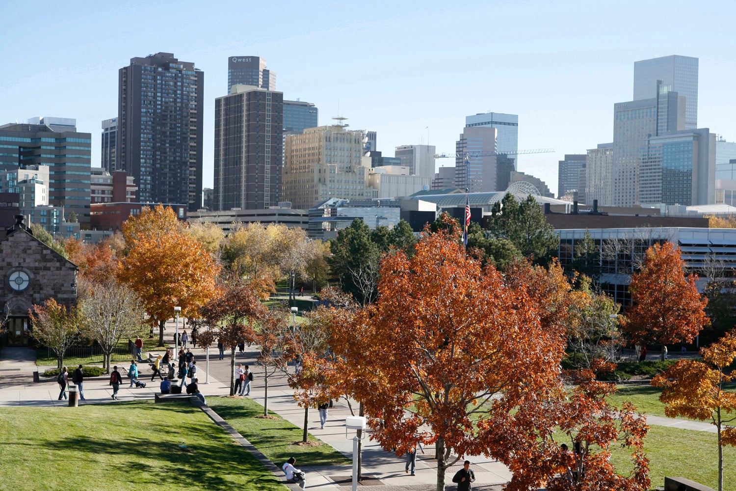 A new of the CU Denver campus