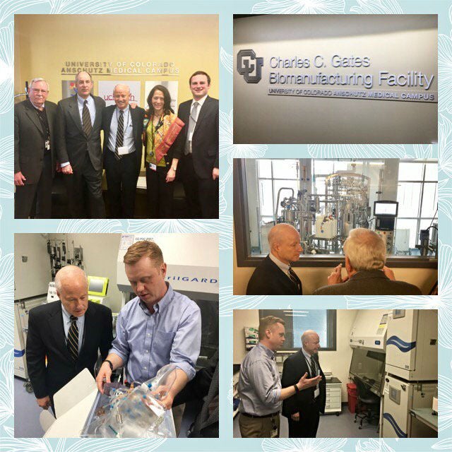 Congressman Mike Coffman at the Gates Biomanufacturing Facility