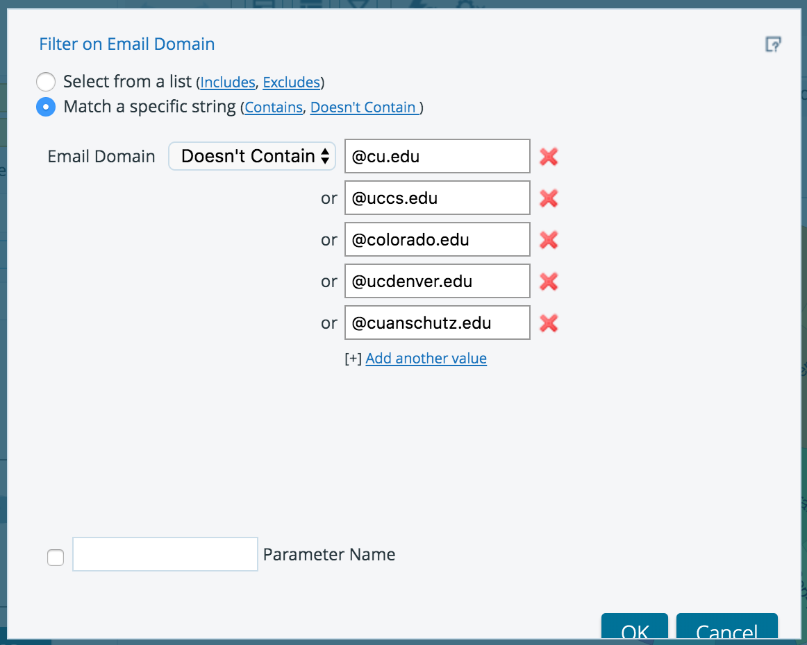 Domain Exclusions