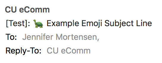 Emoji Subject Line