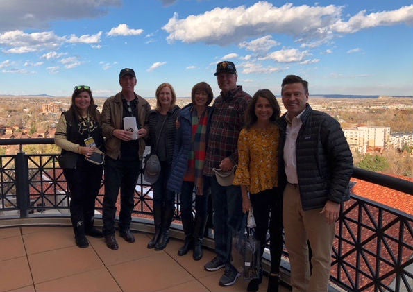 Tanya Kelly-Bowry, Representative Paul Lundeen with his wife Connie and their friends Steve and Debbie, Representative Cole Wist and his wife Susan