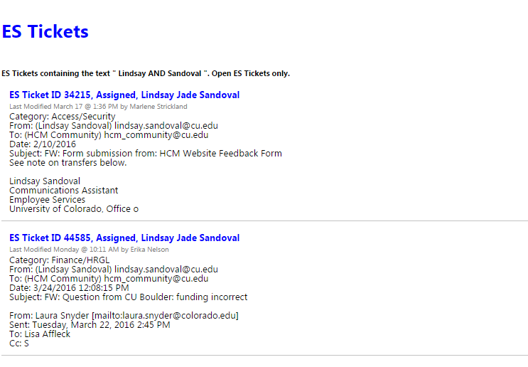 Cherwell Dashboard improves ticket transparency | University of Colorado