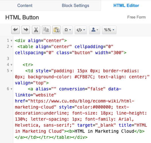 HTML Editor Link Update Example