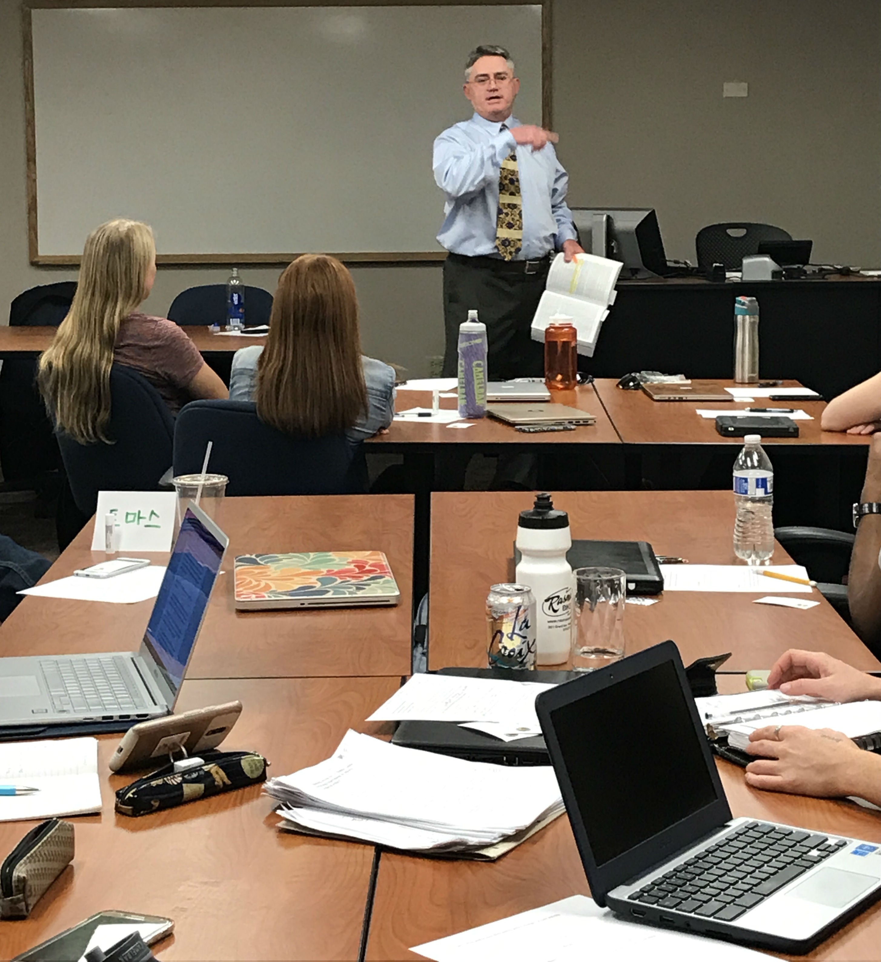 Senator Chris Holbert speaks at a CU Denver SPA Class