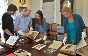 CU-Boulder faculty and students examine Barrymore artifacts CU-Boulder faculty and students examine Barrymore artifacts