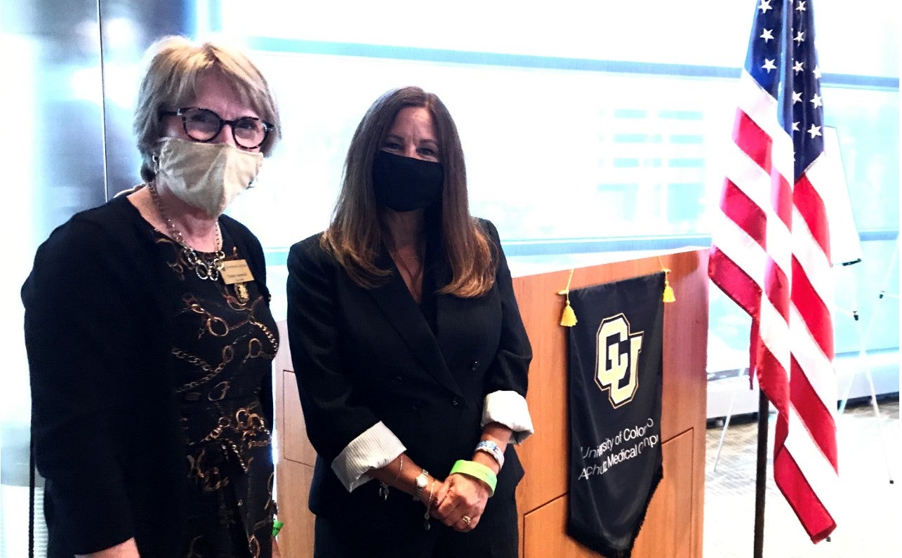 Debbie Kennedy and Second Lady Karen Pence at MIBH at CU Anschutz Medical Campus