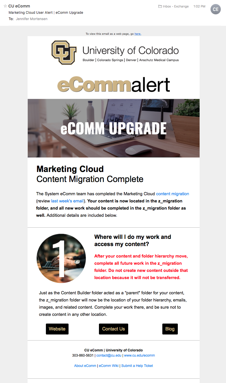Marketing Cloud Content Migration Complete Marketing Cloud Content Migration Complete