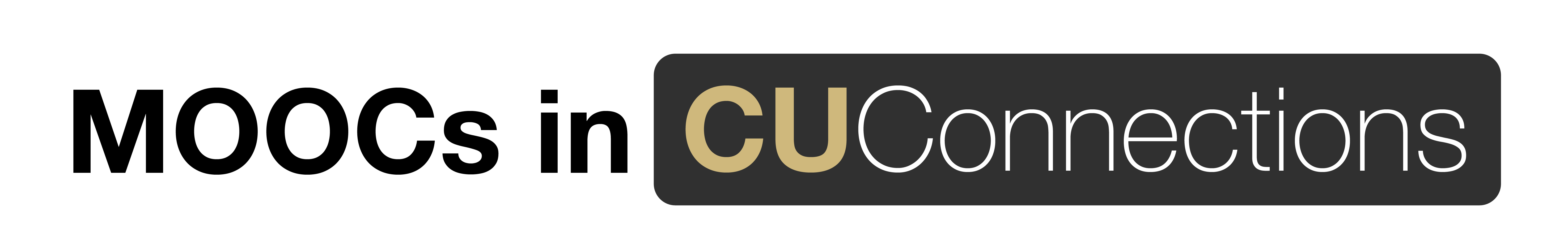 MOOCs in CU Connections